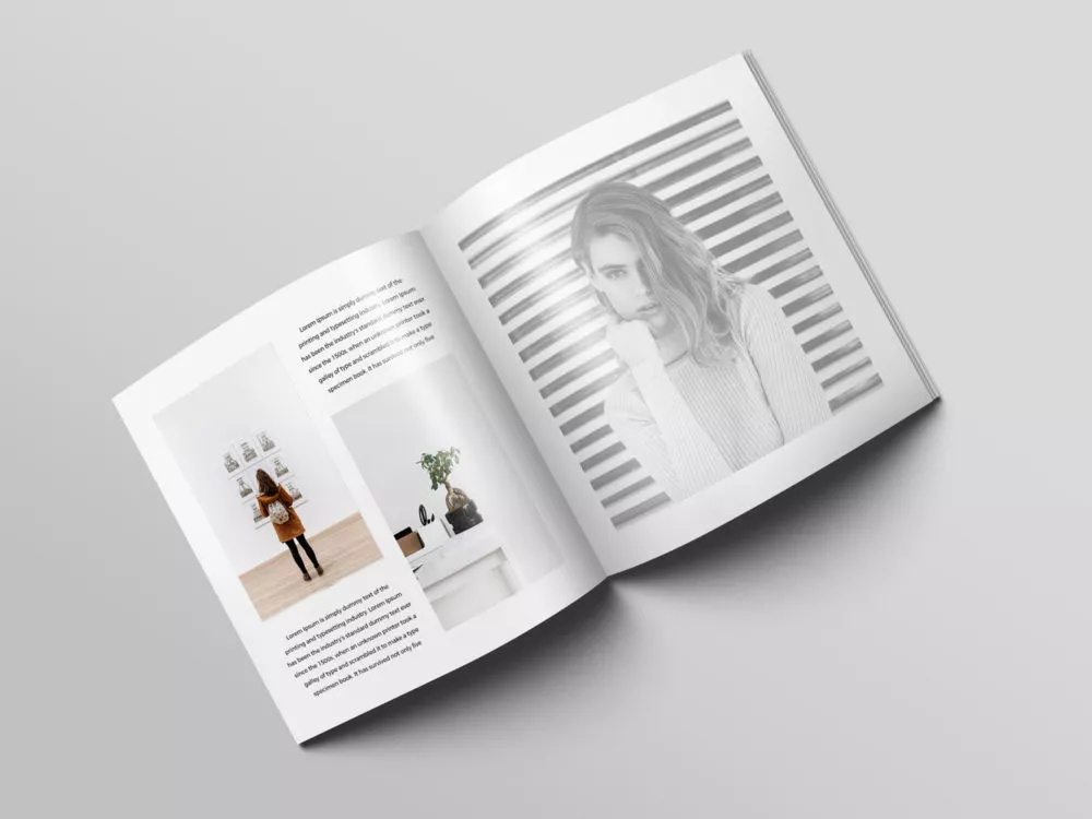 Square Magazine Brochure Mockup