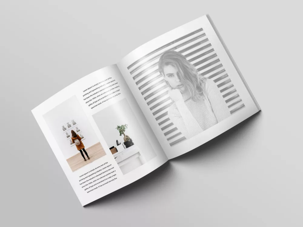 Square Magazine Brochure Mockup