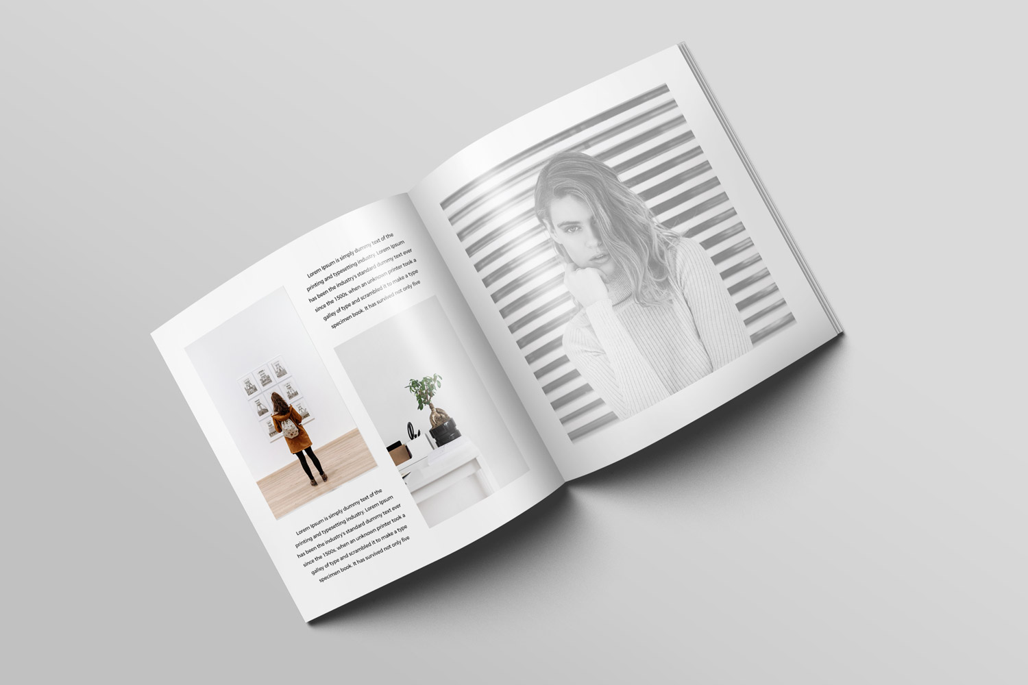 Square Magazine Brochure Mockup