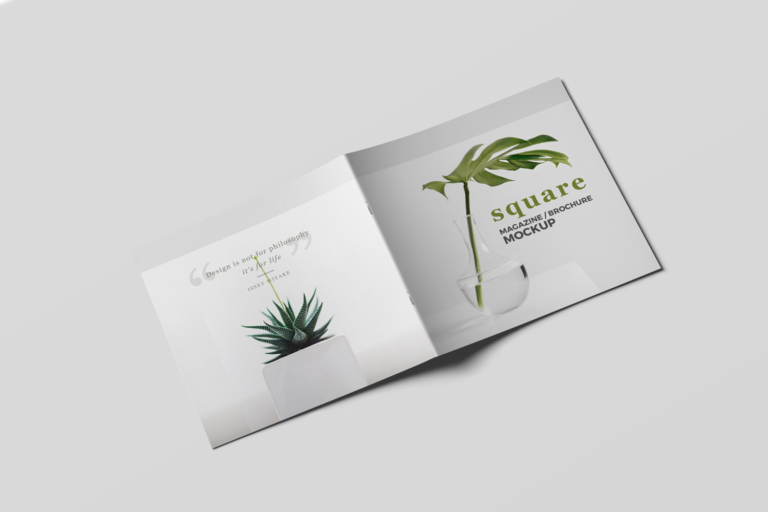 Square Magazine Brochure Mockup