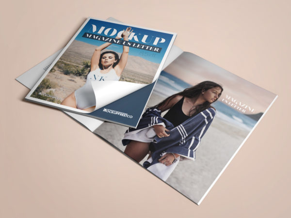 US Letter Magazine 3 Free PSD Mockups