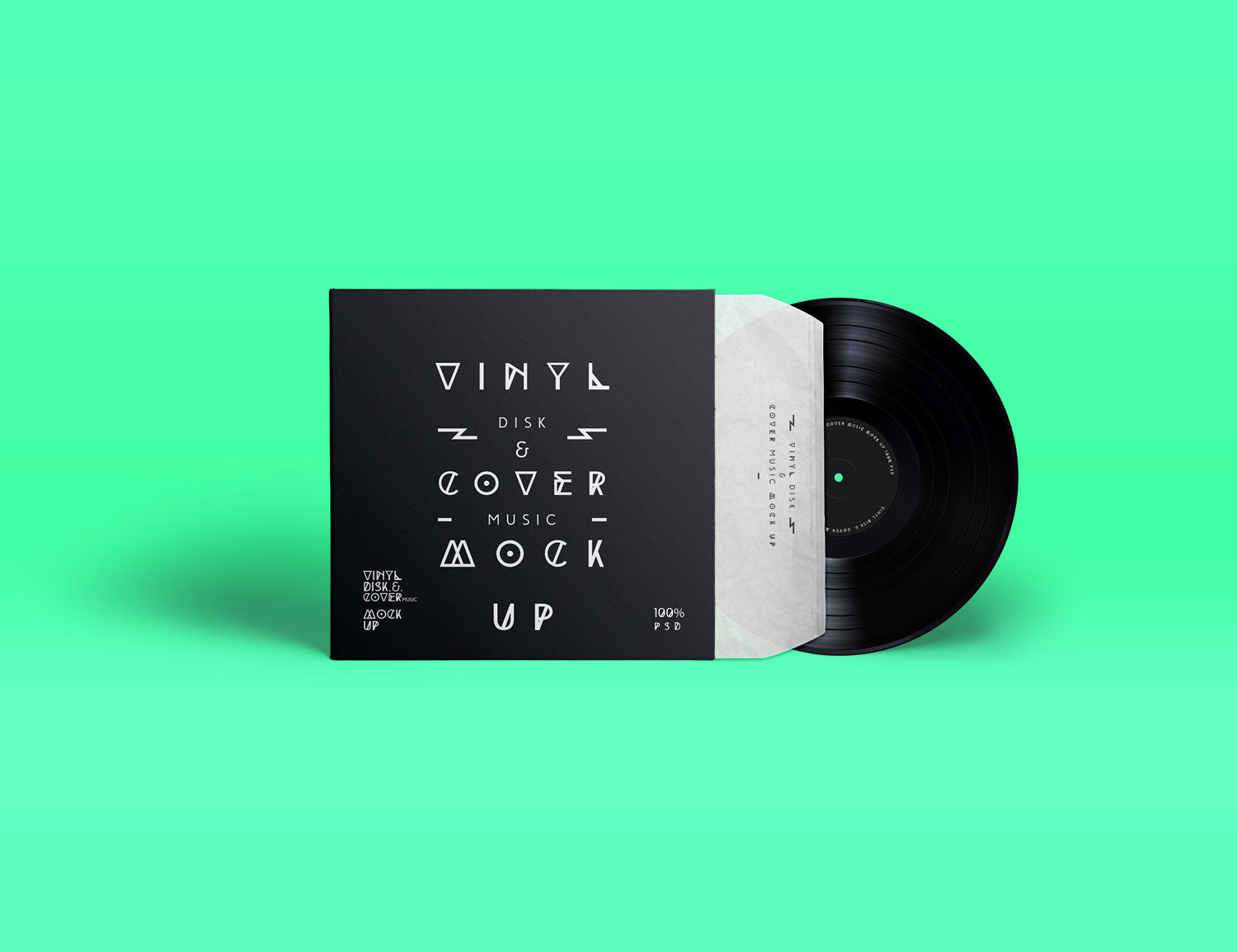 Download PSD Vinyl Cover Record Mock Up | Free Mockup