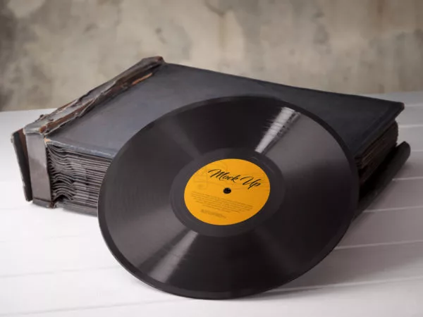 Vinyl Records – 3 Free PSD Mockups