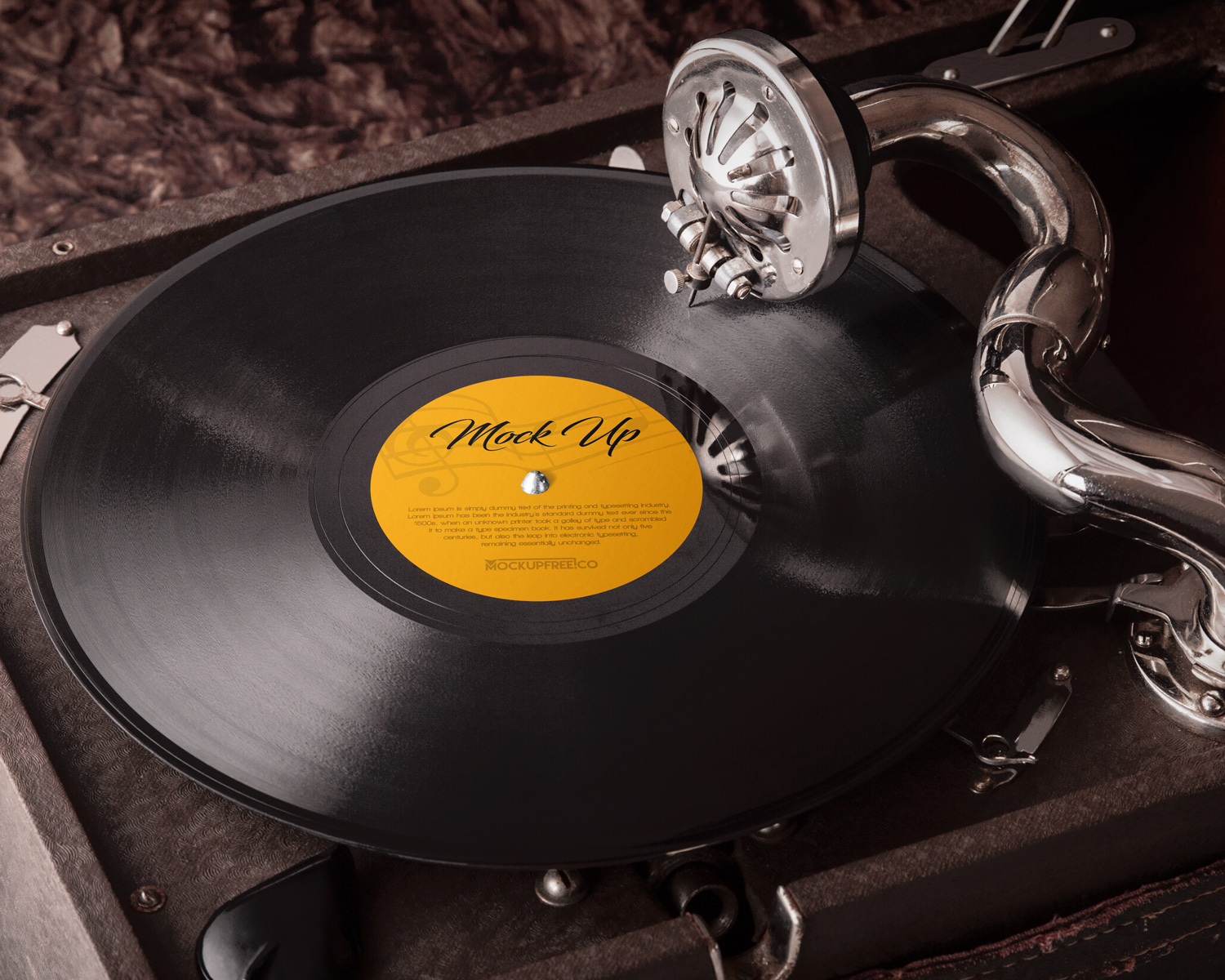 Vinyl Records - 3 Free PSD Mockups | Free Mockup