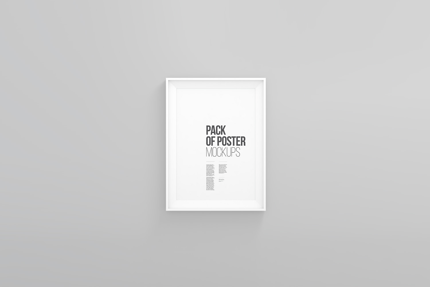 Download A3 Poster Frame Mockup | Free Mockup