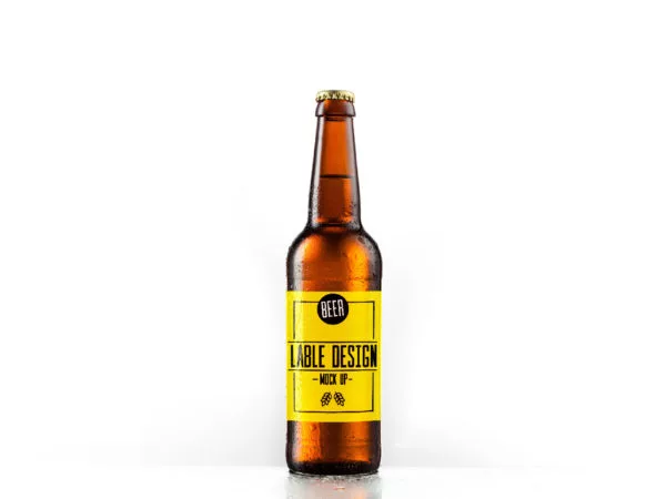 Beer Bottle Label Mockup