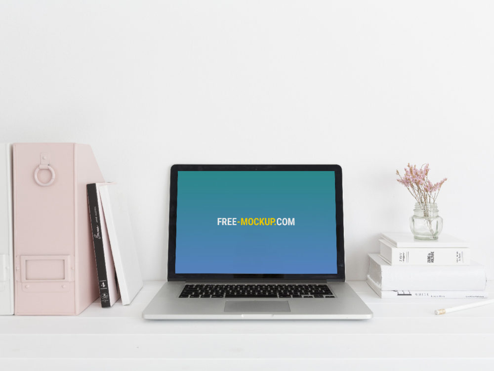 Clean Macbook Mockup PSD Template