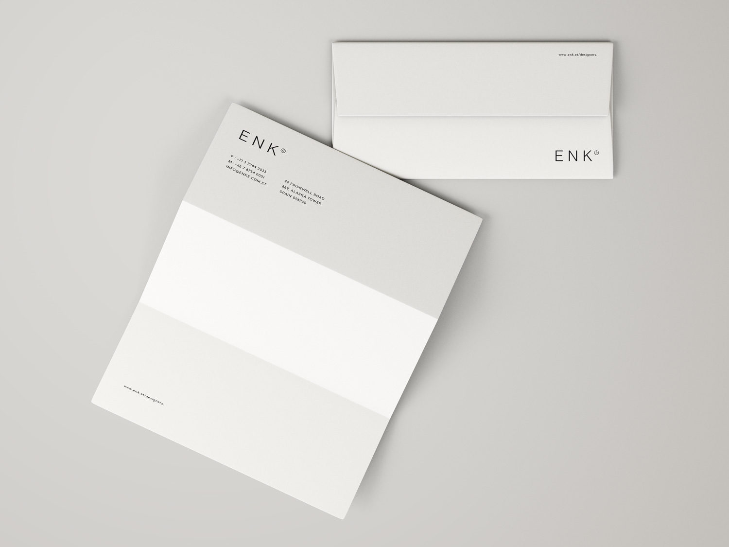 Download Envelope and A4 Folded Letterhead | Free Mockup