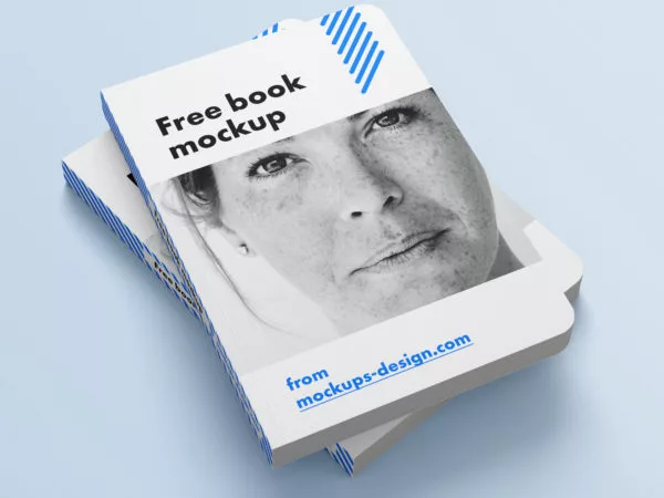 Free Book with Rounded Corners Mockup
