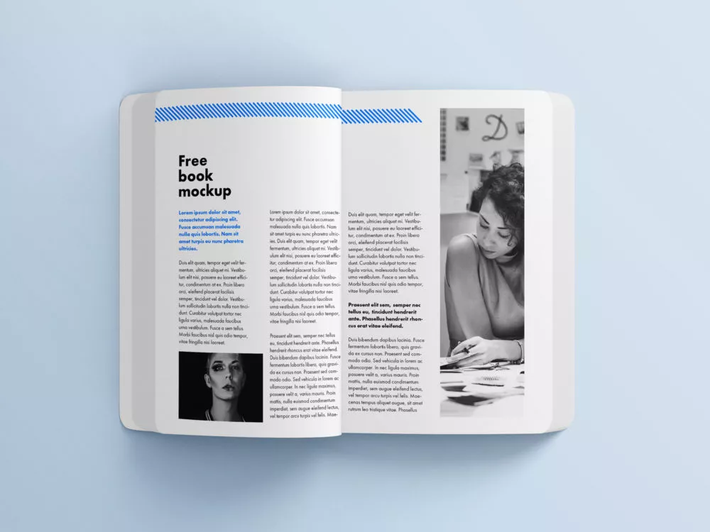 Free Book with Rounded Corners Mockup