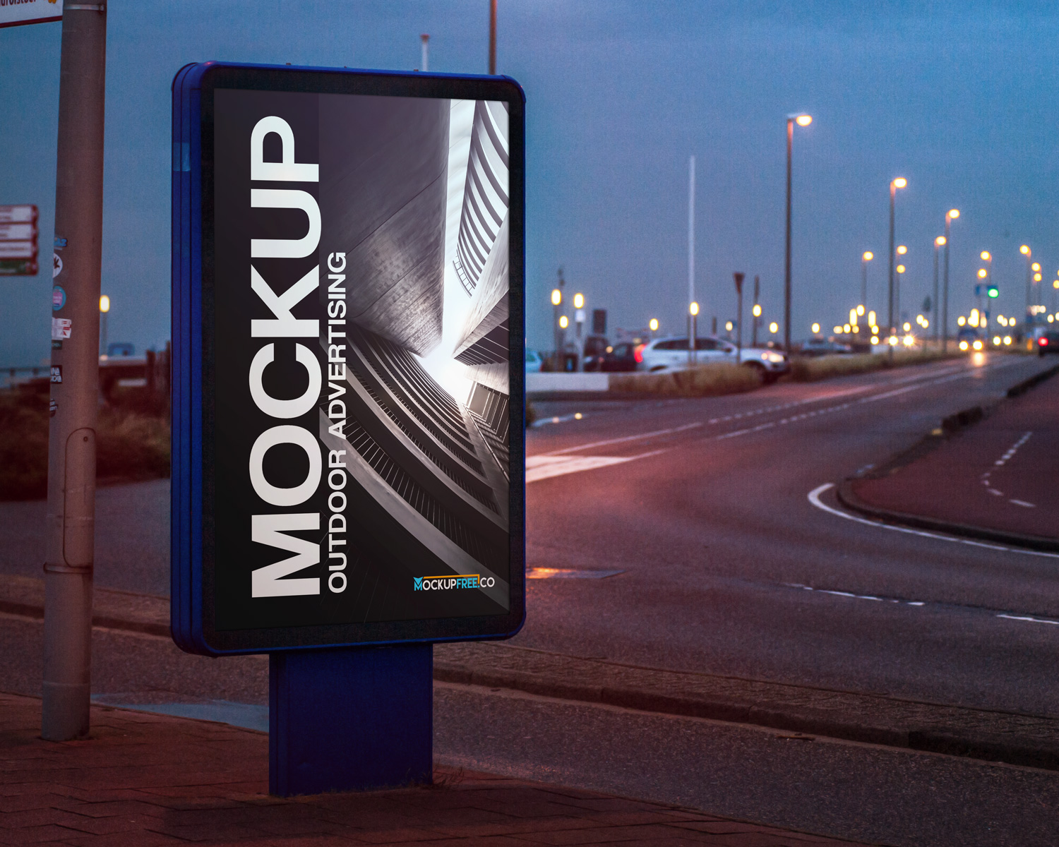 Bus Stop Outdoor Advertising | Free Mockup