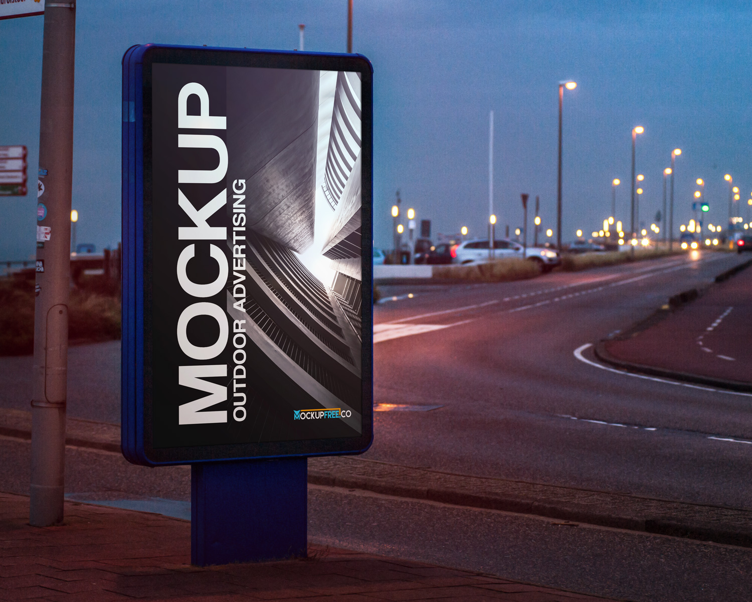 Download Bus Stop Outdoor Advertising | Free Mockup