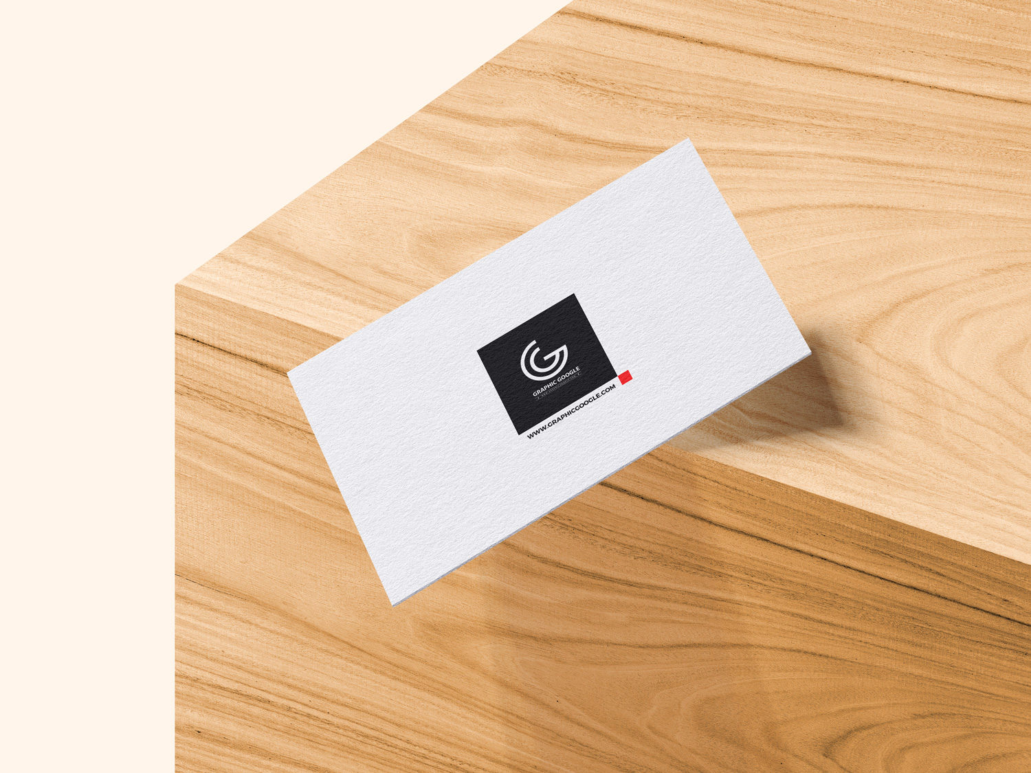 Falling Business Card Free Mockup