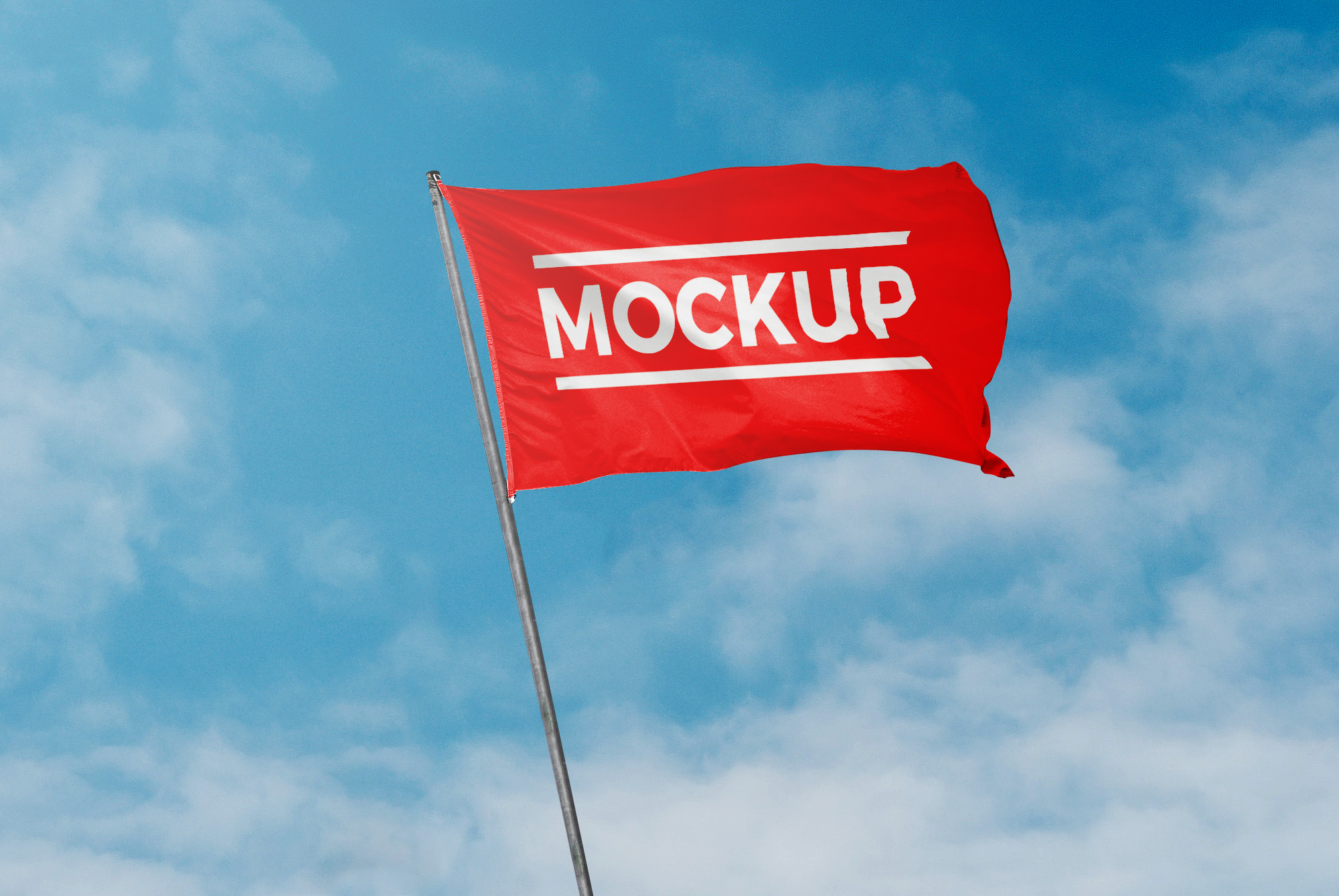 Download Flag Mockup | Free Mockup