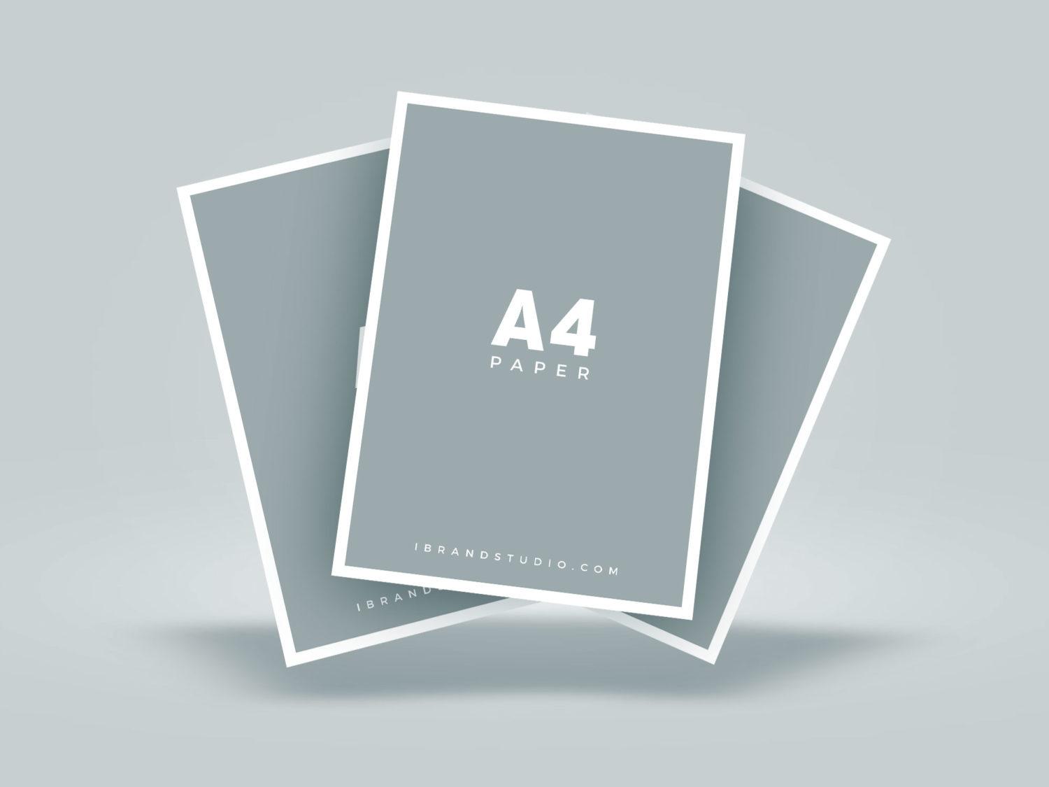 FreeFloatingA4PaperMockup02 Free Mockup