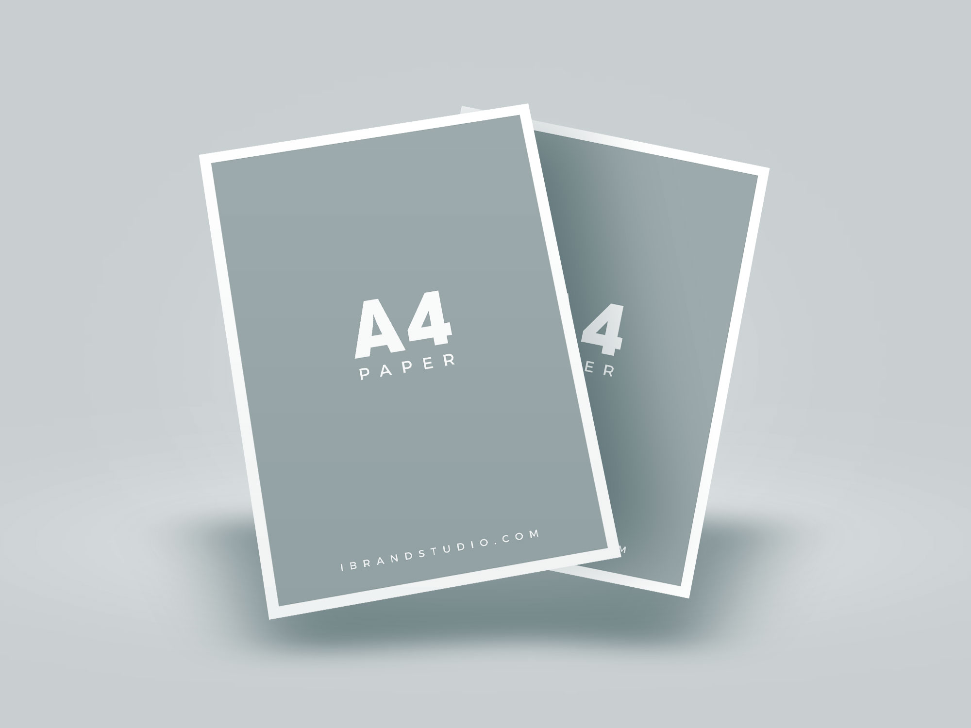 Download Floating A4 Paper Mockup | Free Mockup