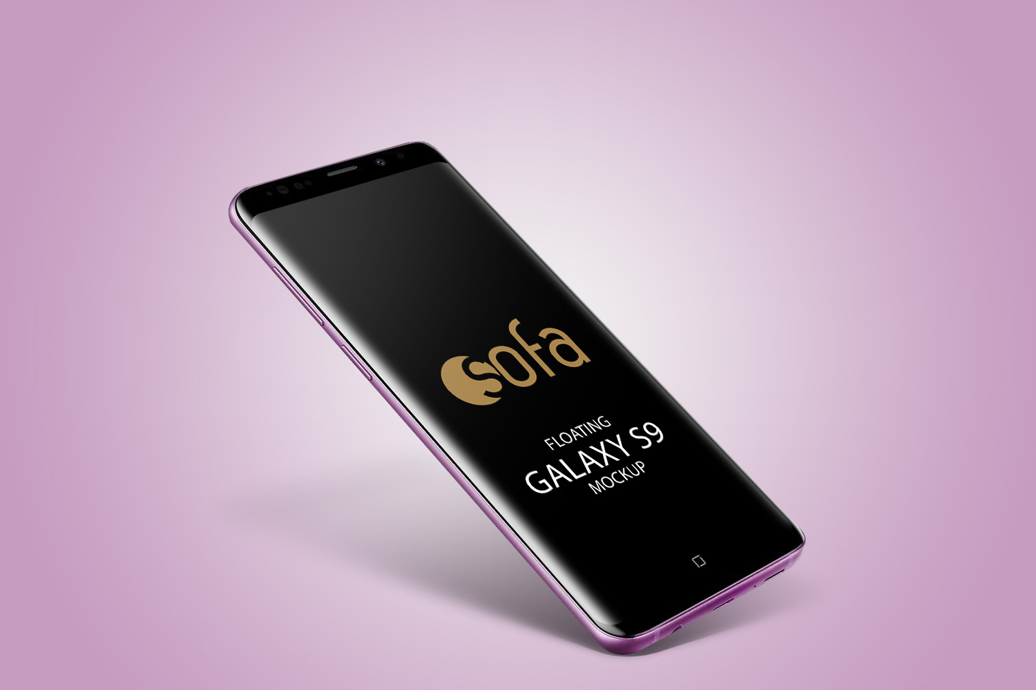 Floating Samsung Galaxy S9 | Free Mockup