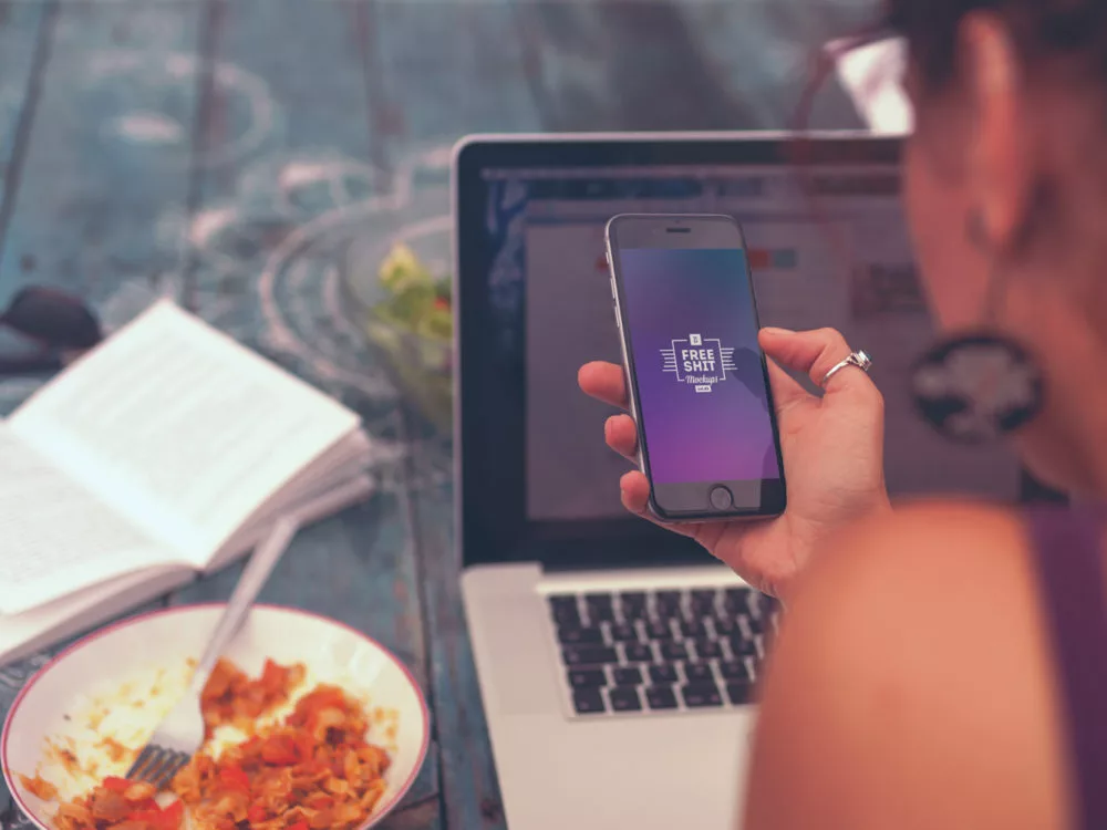 8 Hi-Res iPhone and MacBook Mockups