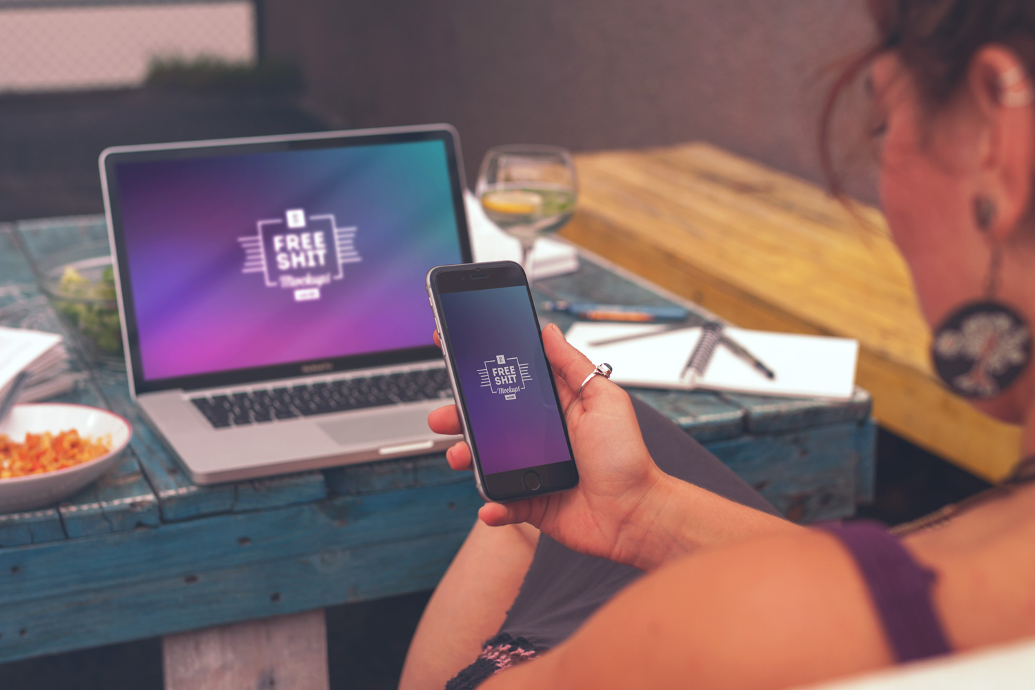 Download 8 Hi-Res iPhone and MacBook Mockups | Free Mockup