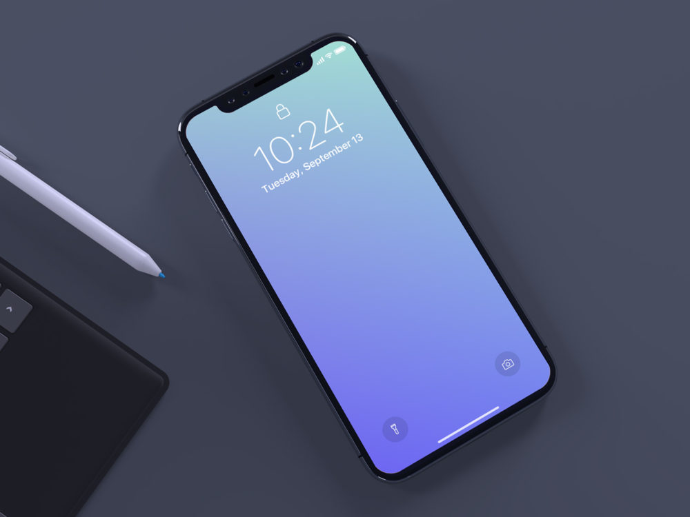 Free Mockup iPhone X PSD