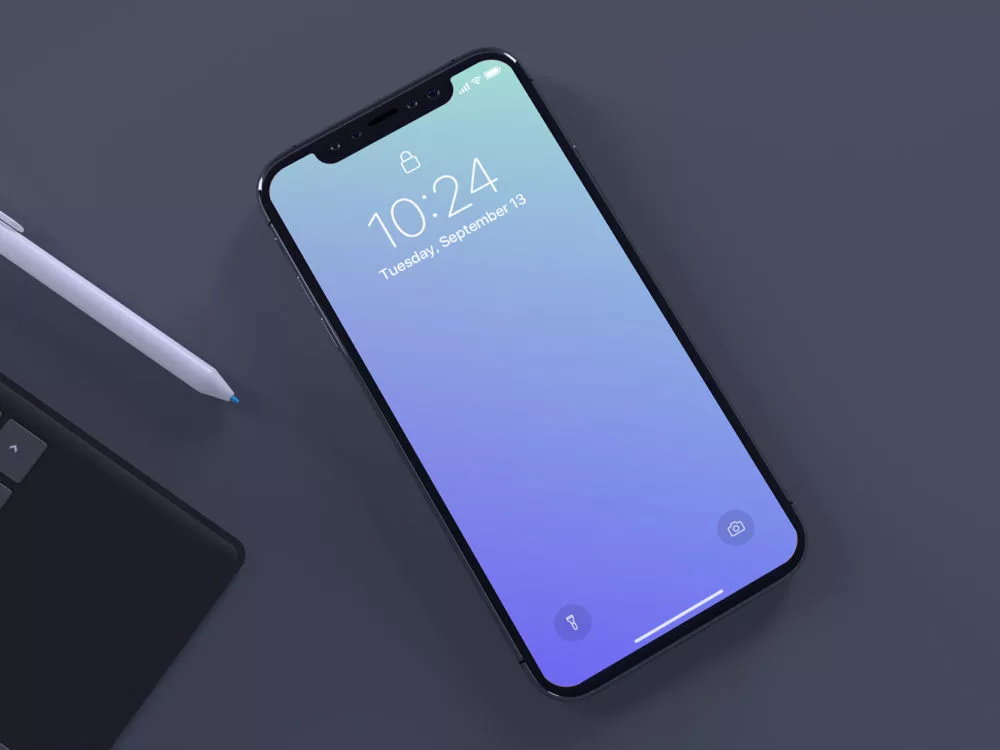Free Mockup iPhone X PSD