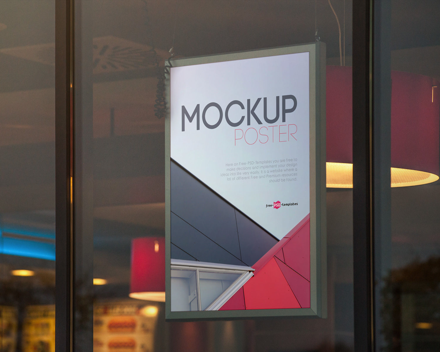 Free Poster Mock-Up PSD | Free Mockup