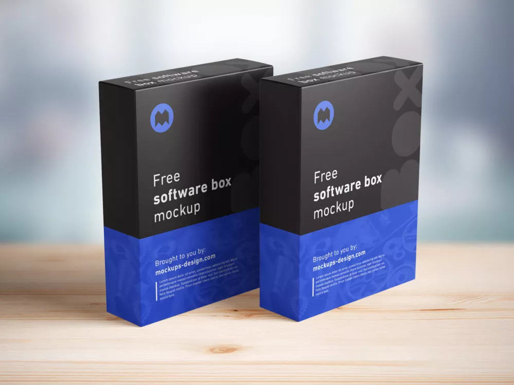 Free Software Box Mockup