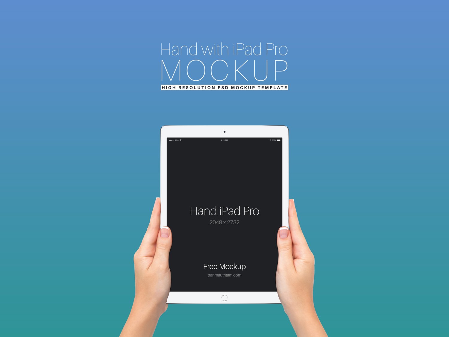 Download Free-iPad-Pro-in-Hands-PSD-Mockup | Free Mockup