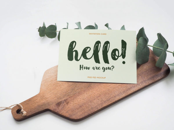 Invitation Card Mockup