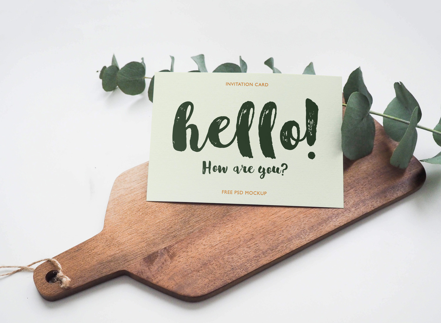 Download Invitation Card Mockup | Free Mockup