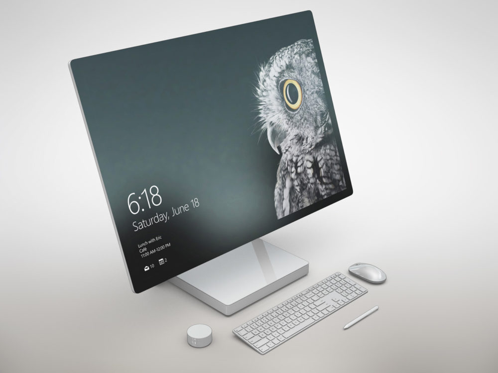 Microsoft Surface Studio Free Mockup