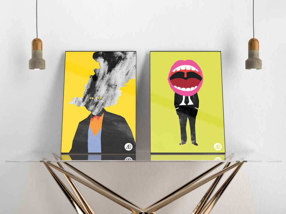 Modern Double Poster Mockup