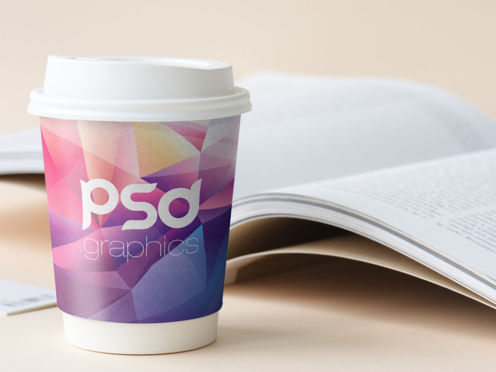 Paper Coffee Cup Mockup Free PSD