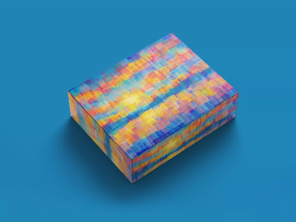 Box Packaging Label Mockup