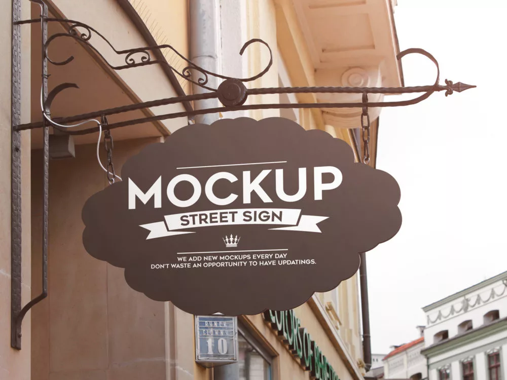 Street Sign Free 4 PSD Mockups