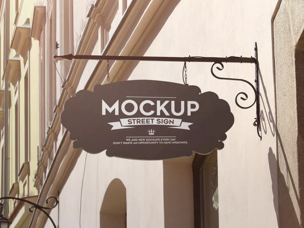 Street Sign Free 4 PSD Mockups