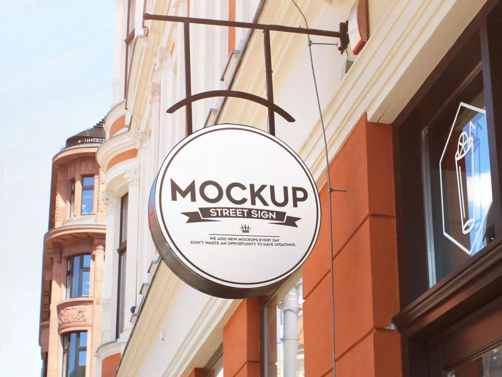 Street Sign Free 4 PSD Mockups