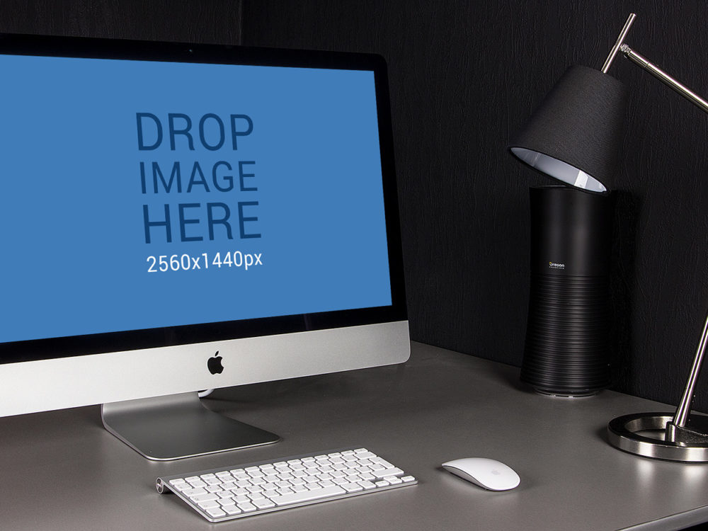 Imac 27inch Workspace Free Mockup