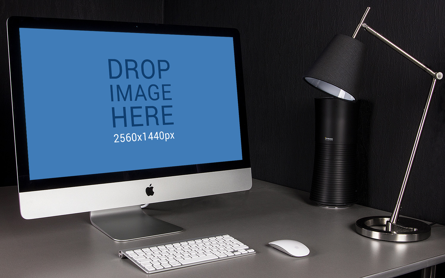 Download iMac 27inch Workspace | Free Mockup