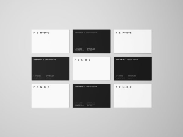 Uniform Overhead Business Cards