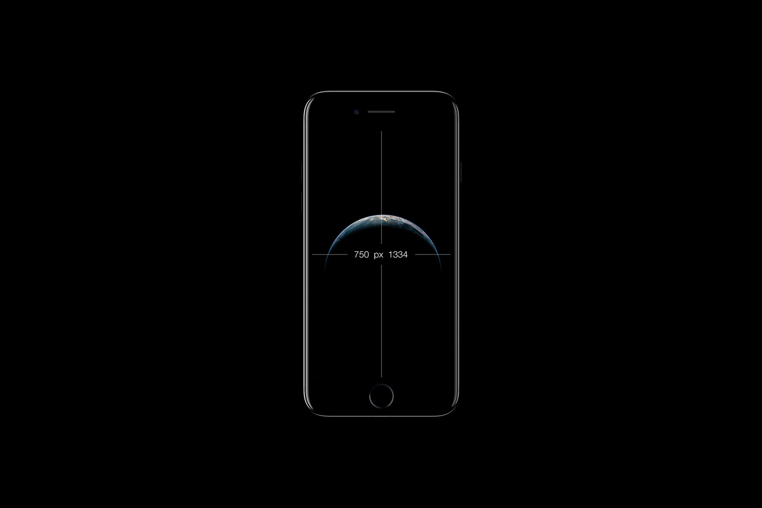 Download iPhone 7 Black Mockup | Free Mockup