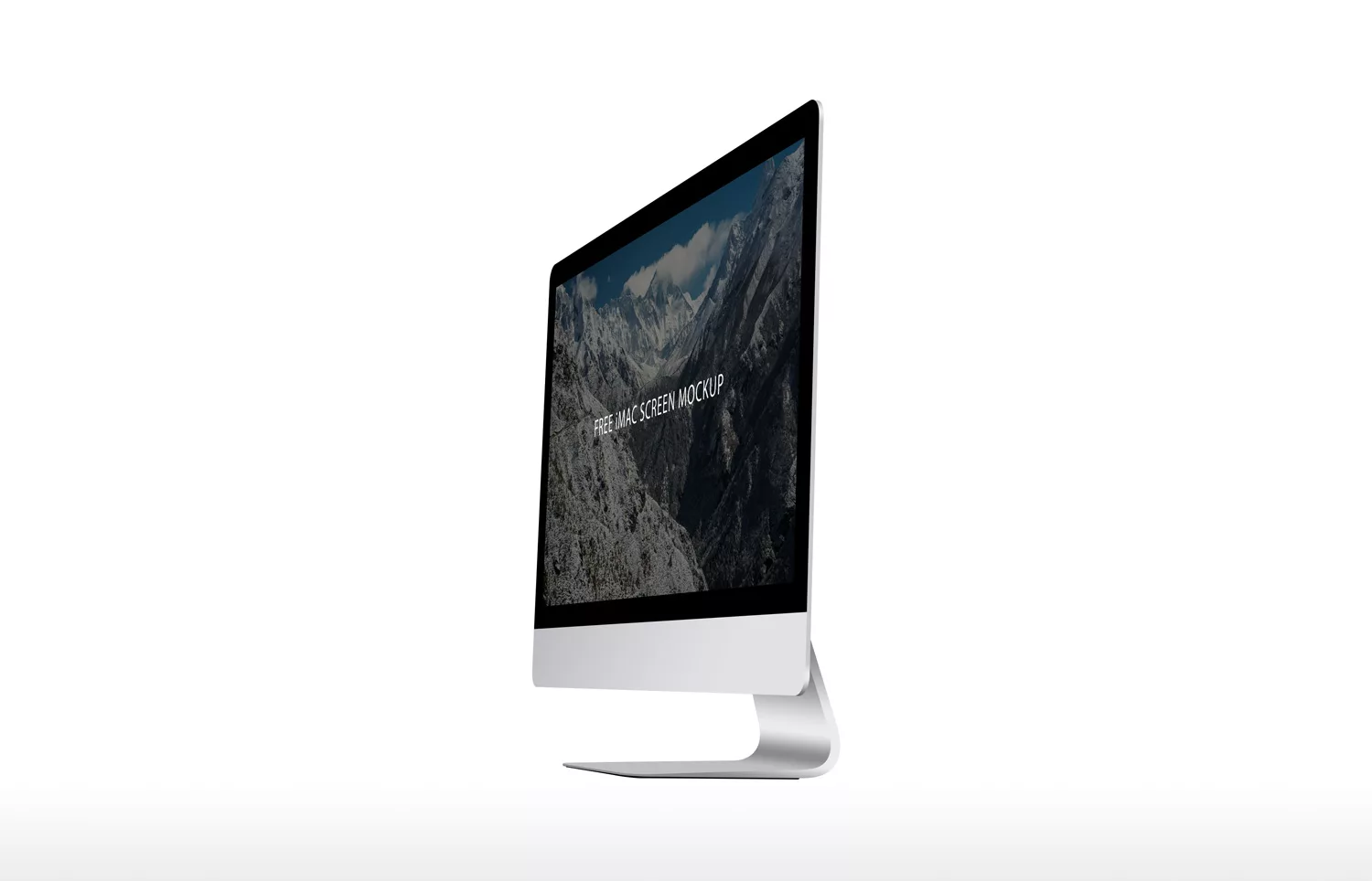 iMac Screen 5k Mockup (16 PSD) - Free Mockup