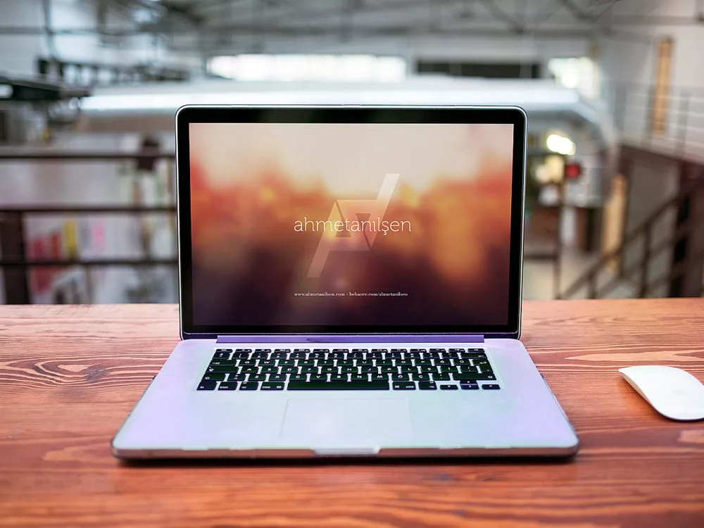 MacBook Web Mockup Free