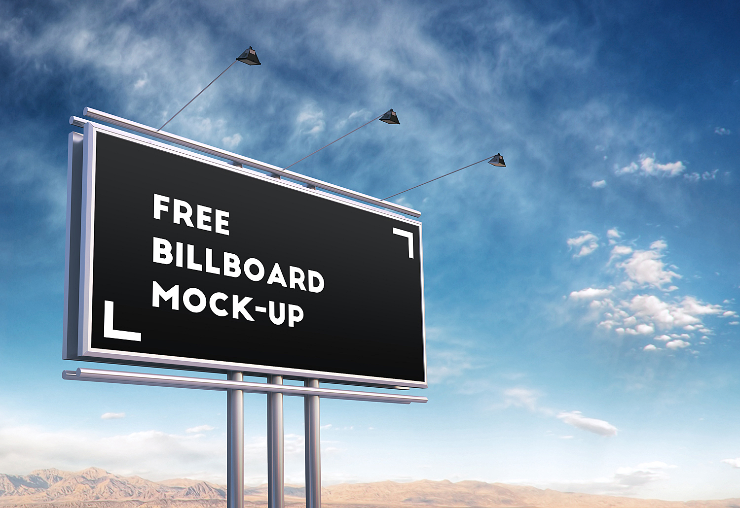 free apparel mockup generator Billboard free mockup set (8 psd files)