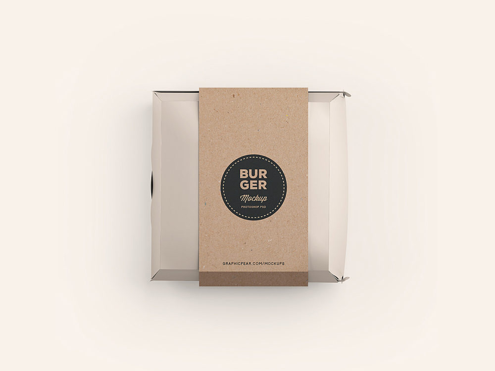 Download Burger Box Package Mockup | Free Mockup