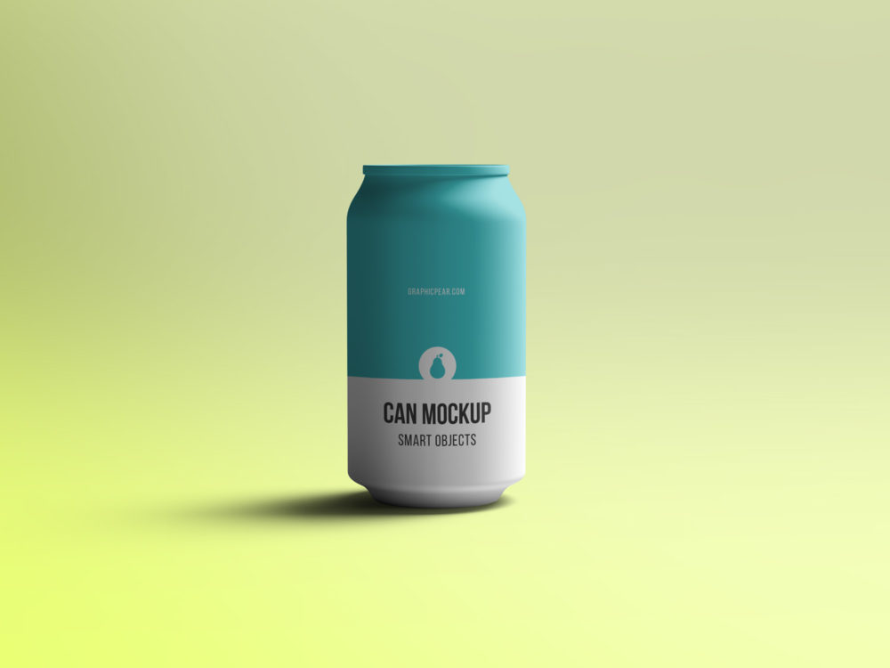 Can Free Mockup PSD