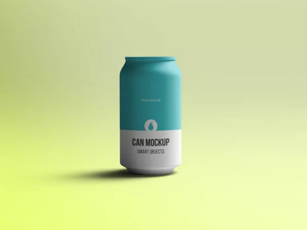 Can Free Mockup PSD