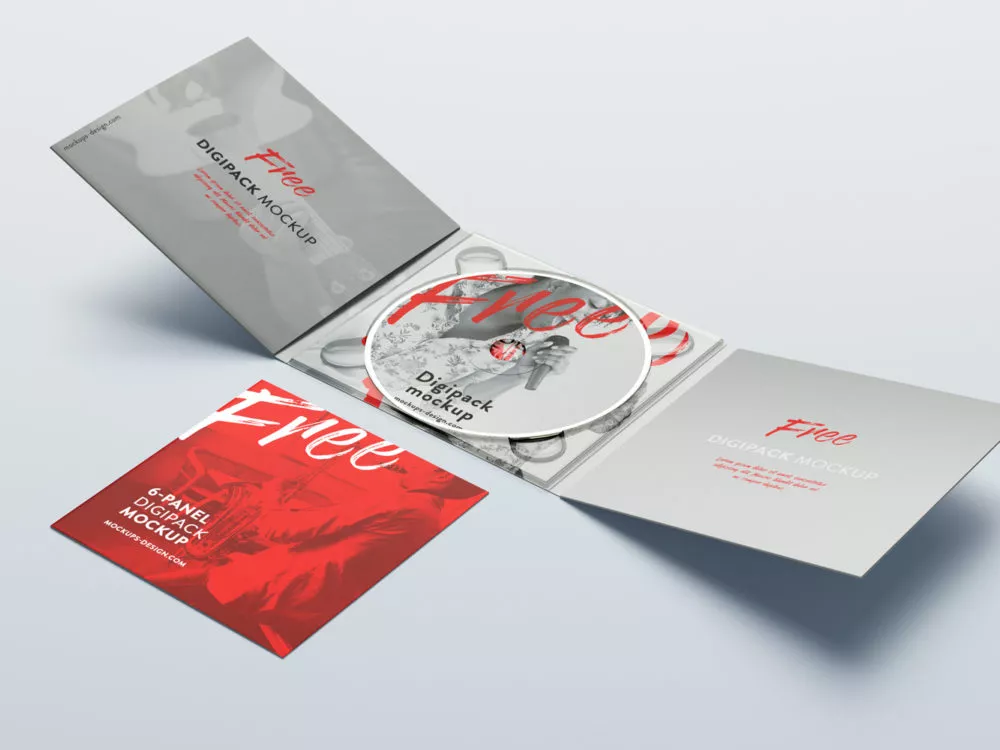 Digipack Mockup Free PSD