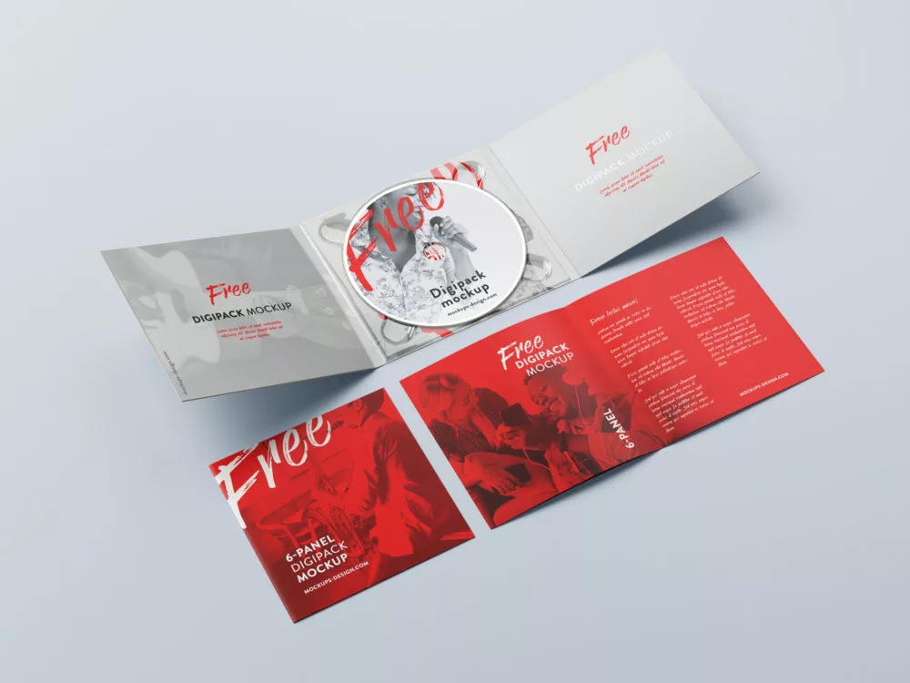 Digipack Mockup Free PSD