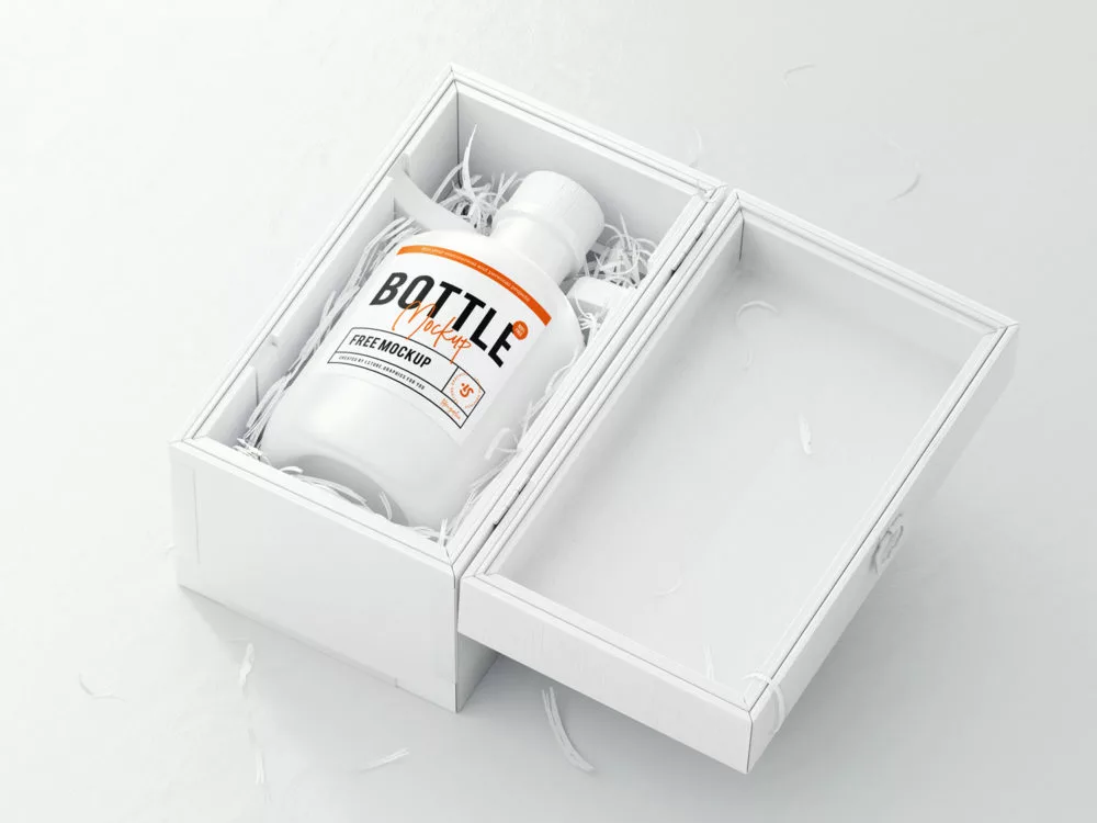 Bottle Logo Free Mockup